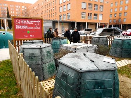 The first community composting area in Pamplona (Navarre, Spain) that is located in San Jorge's neighborhood.