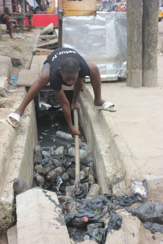 Plastic blocks drains, causing flooding and the spread of waterborne diseases like Cholera, and mosquito-borne diseases like Malaria
