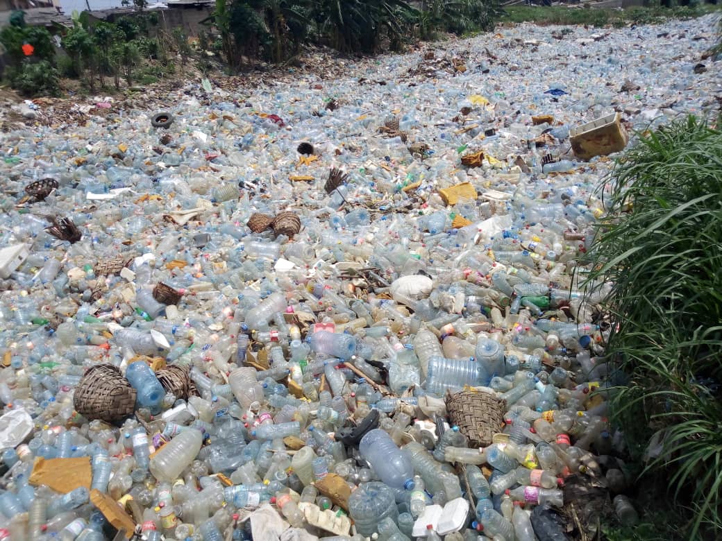 River of plastic, Douala, Cameroon