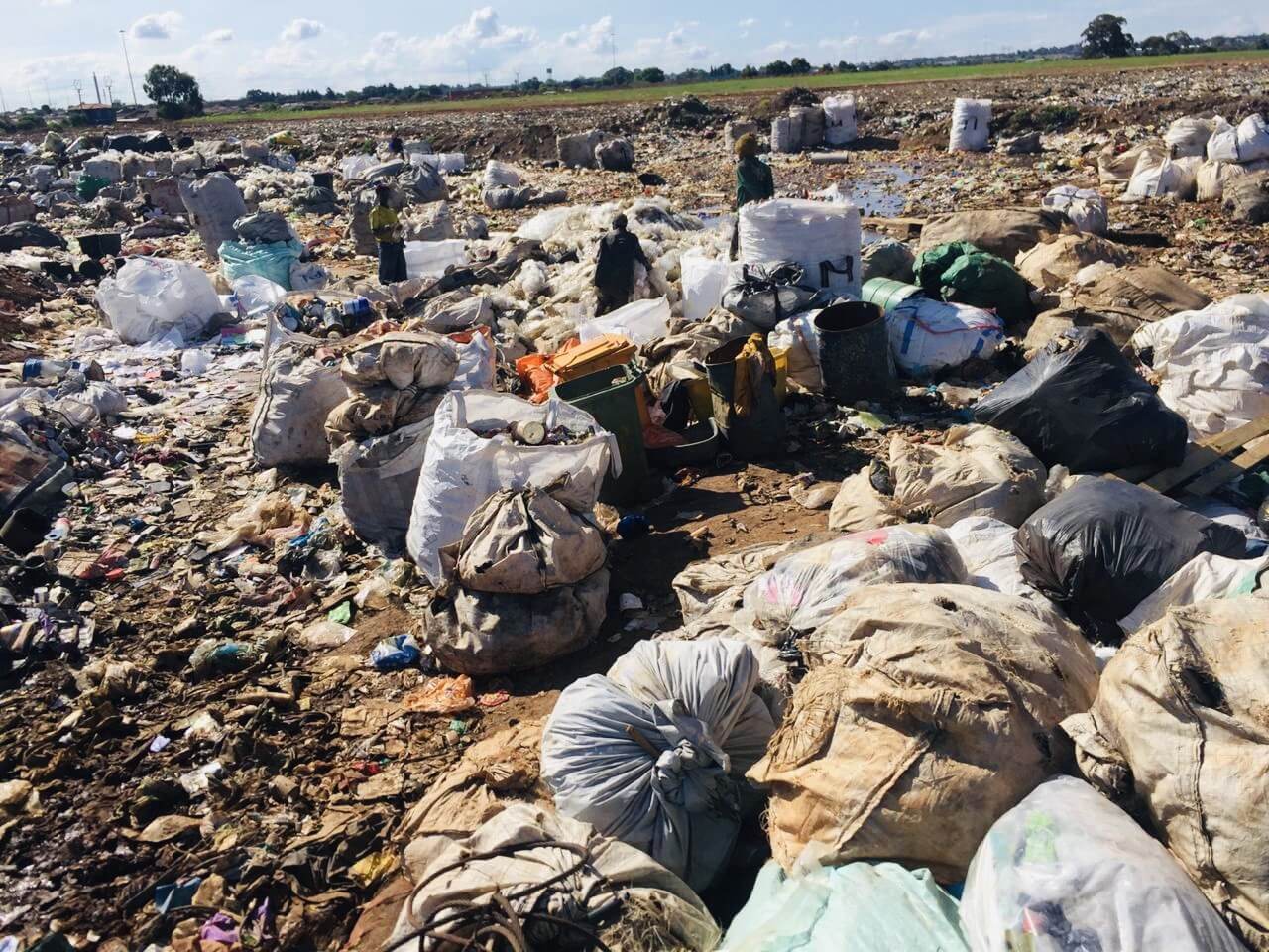 Waste pickers at City of Ekerhuleni landfil site