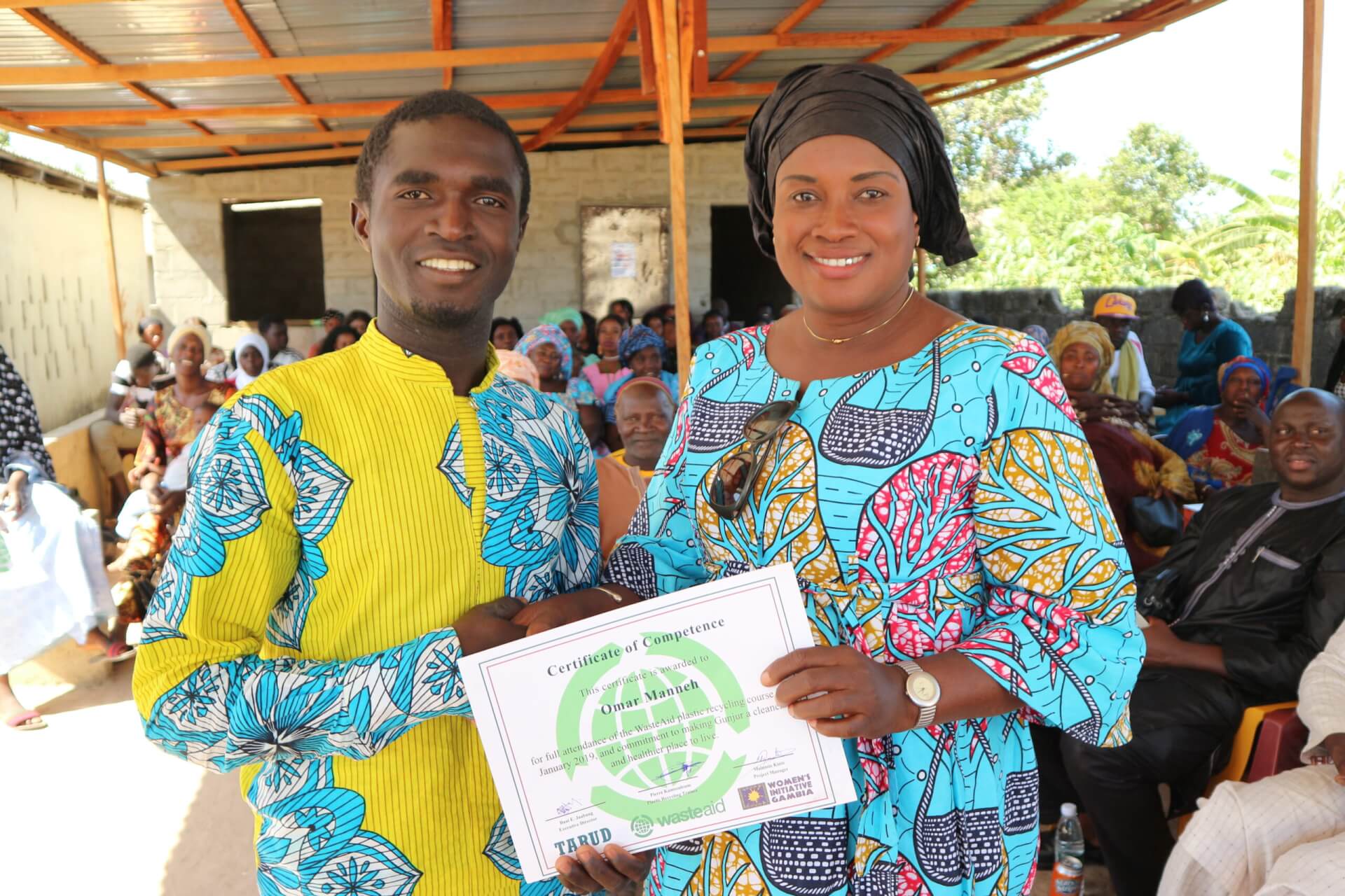 WasteAid awards in The Gambia