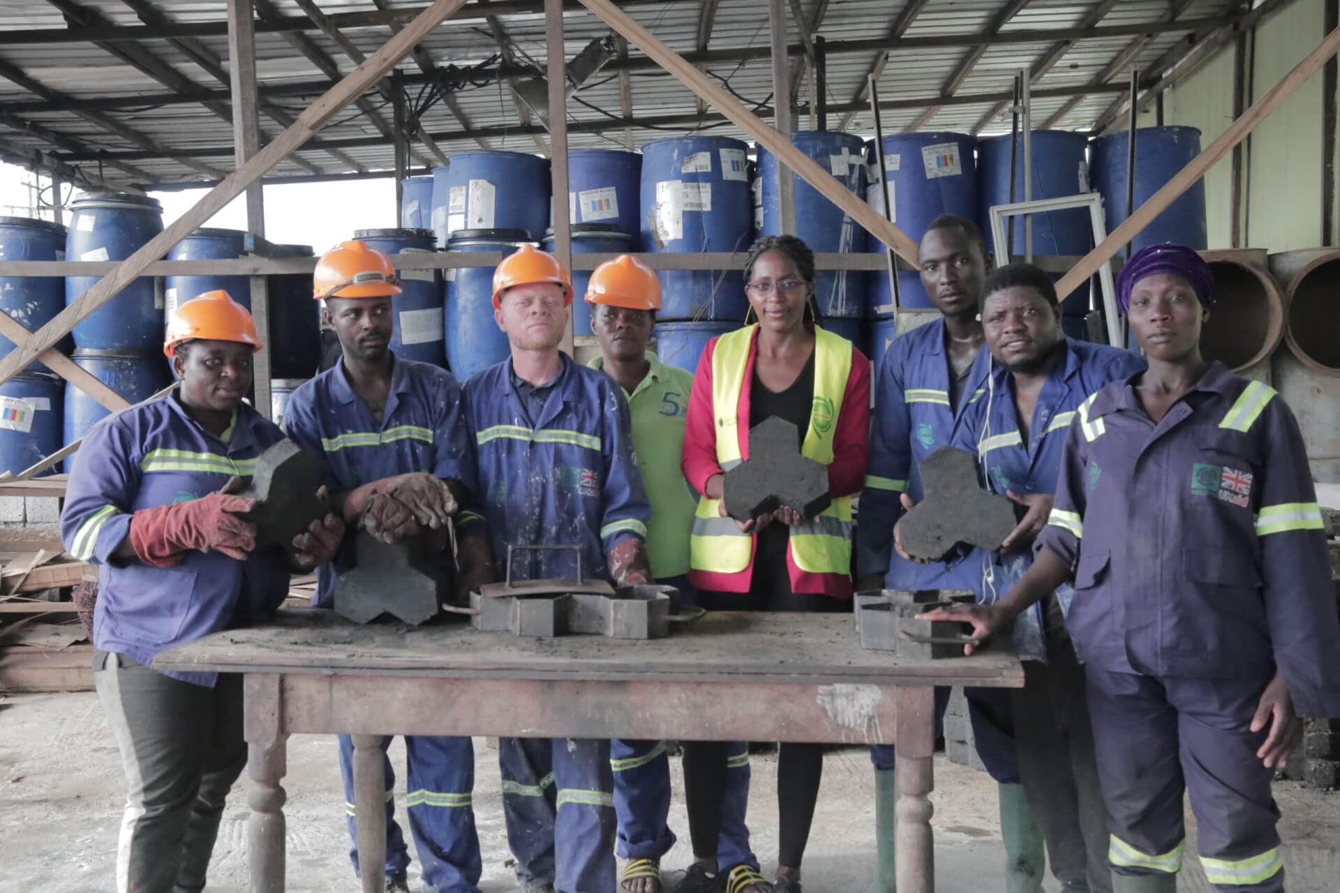 WasteAid plastic recycling recruits in Cameroon